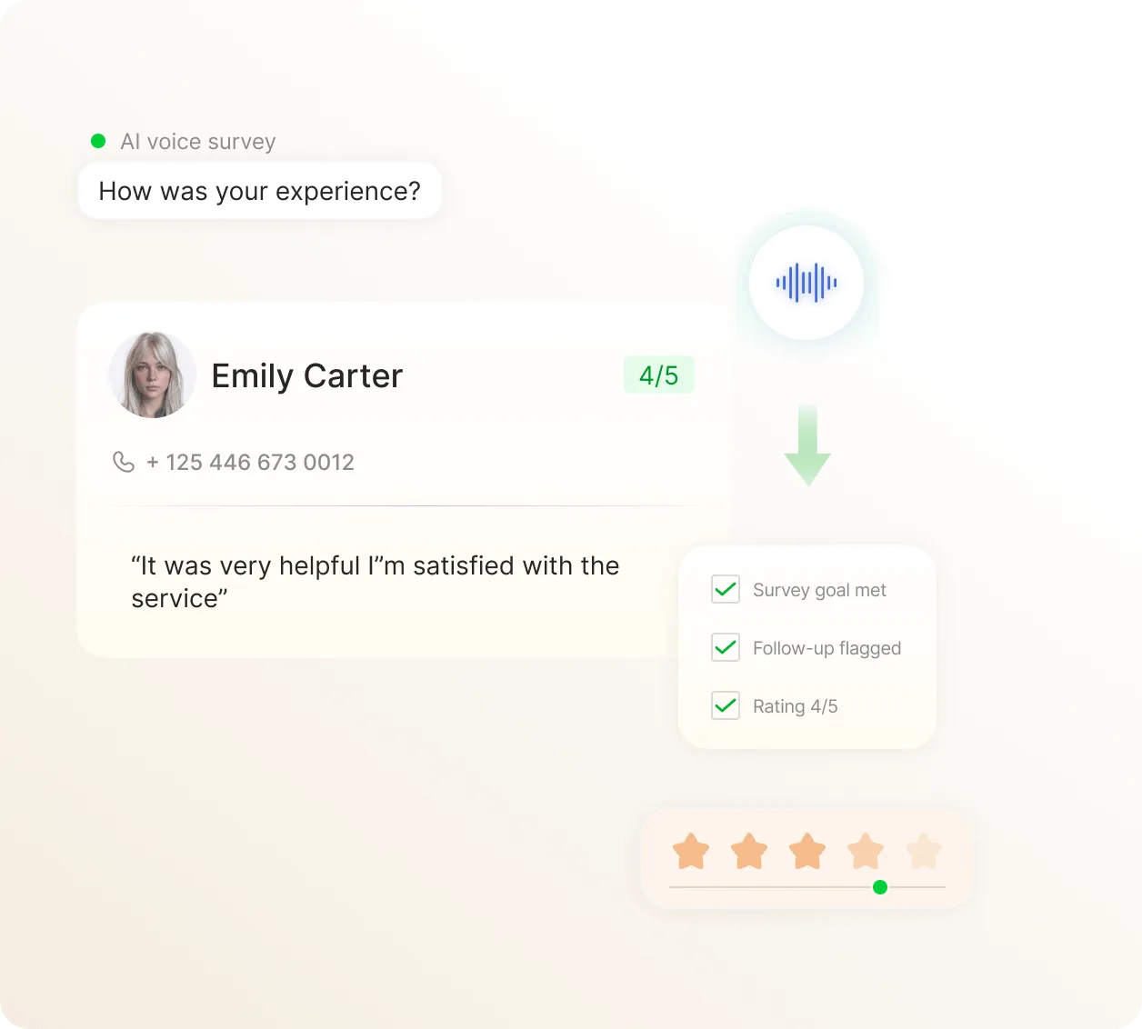 conducting interviews and surveys