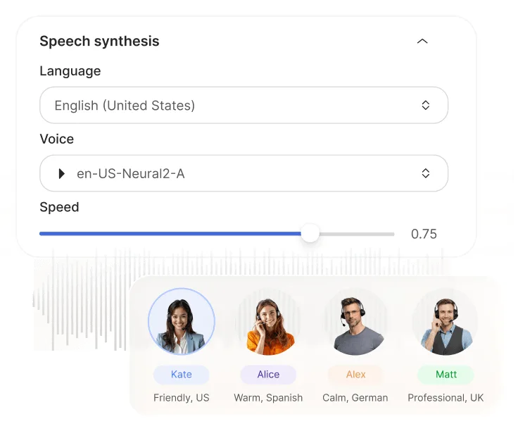 Voices that fit your brand