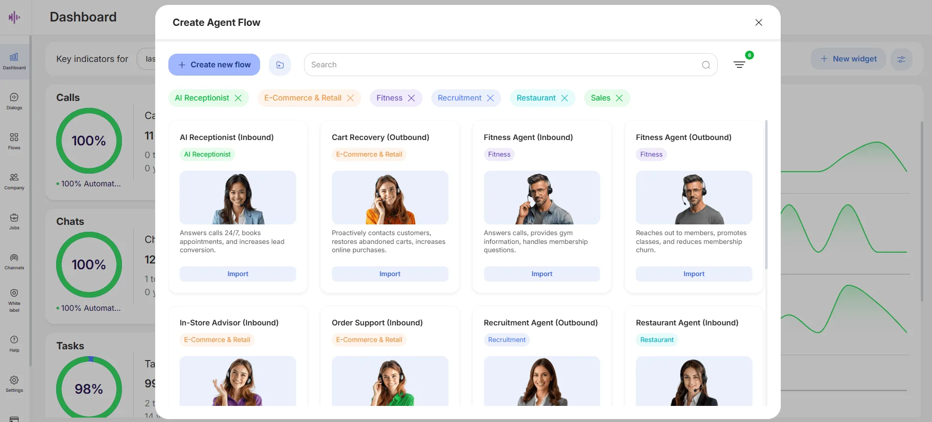 create agent flow