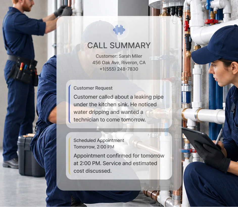 Log the call and trigger follow-up